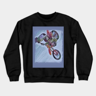 Stunt bike rider Crewneck Sweatshirt